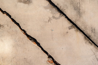 Background photos of old cement walls with very large cracks