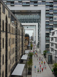 People in city
