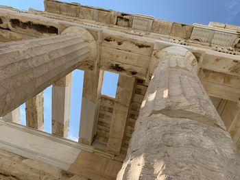 The roof of the erechtheion on the athens acropolis