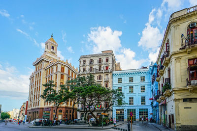 Low angle view of building against sky