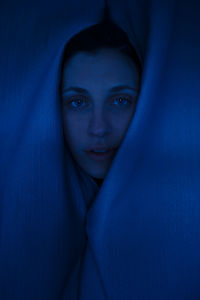 Close-up portrait of a beautiful young woman