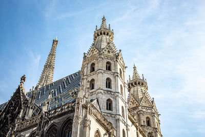 Low angle view of cathedral against sky