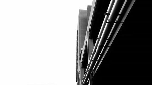 Low angle view of building against clear sky