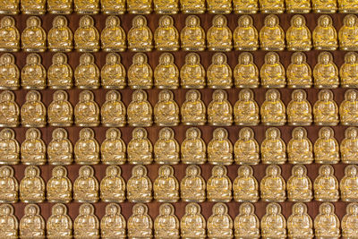 Full frame shot of buddha statues