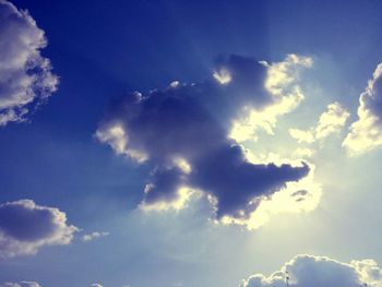 Low angle view of cloudy sky