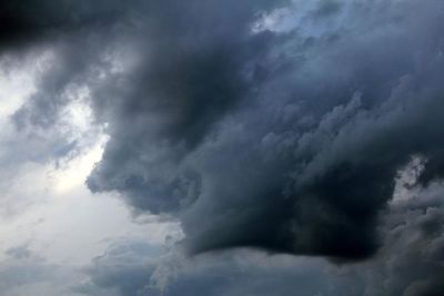 Low angle view of cloudy sky