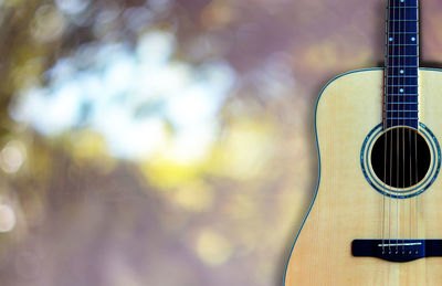 Close-up of guitar