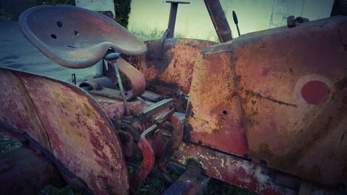 Close-up of rusty metal