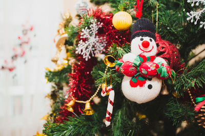 Close-up of christmas tree