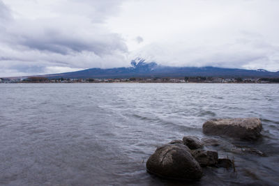 Scenic view of sea against sky