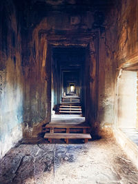 Interior of abandoned building