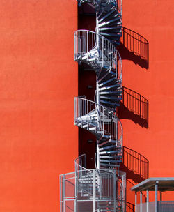 Close-up of spiral staircase