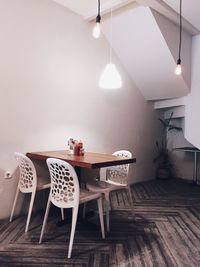 Table and chairs at home