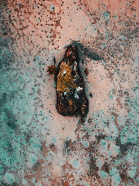 High angel view of an isolated island in fiji.