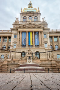 Low angle view of historical building