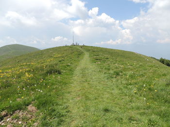 Scenic view of landscape against sky