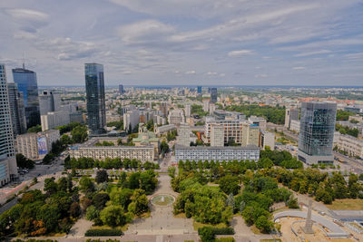 Cityscape against sky