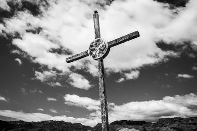 Peaceful cross over the hills...