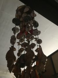 Low angle view of decoration hanging from ceiling