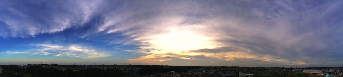 Clouds over landscape
