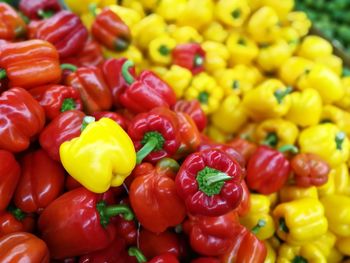 Full frame shot of bell peppers