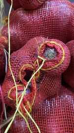 High angle view of wool