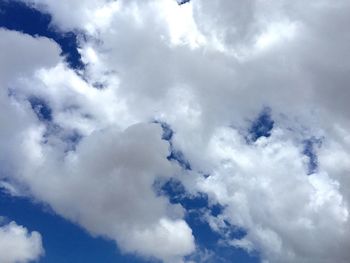 Low angle view of cloudy sky