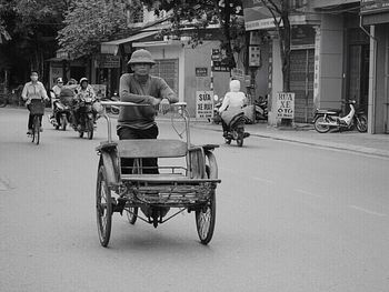 People on city street