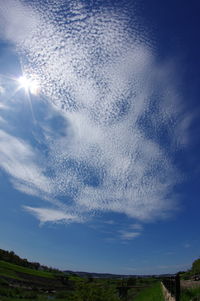 Scenic view of landscape against cloudy sky