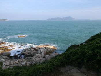 Scenic view of sea against sky