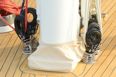 High angle view of eyeglasses on table