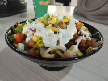 Close-up of salad in bowl