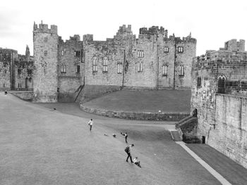 Panoramic view of historic building against sky