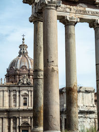 Low angle view of historical building against sky