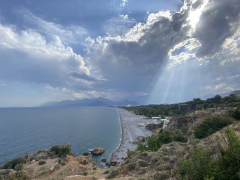 Panoramic view of sea against sky
