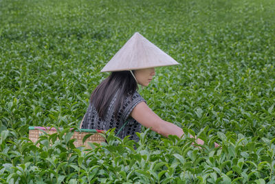 Girl in field