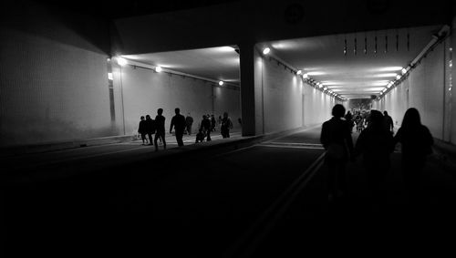 View of people in subway