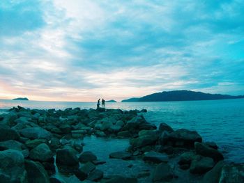 Scenic view of sea against sky