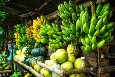 Fruits for sale at market stall