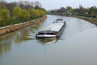 Boats in river