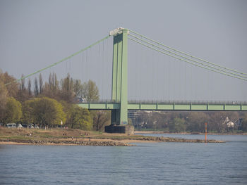 Bridge over river against sky