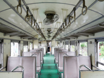 Interior of train