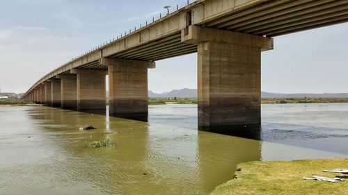 View of bridge over river