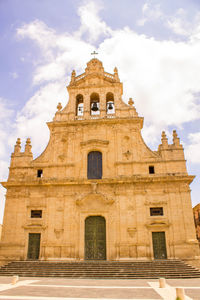 Low angle view of historical building against sky