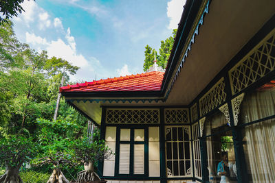 Low angle view of building against sky