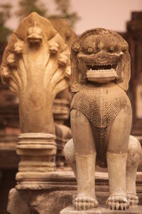 Animal sculpture in temple