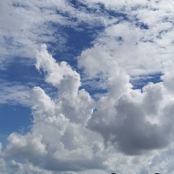 Low angle view of clouds in sky