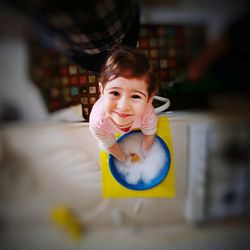 Portrait of smiling boy