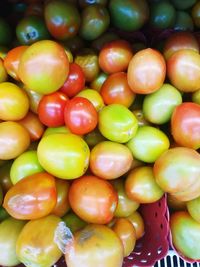 Full frame shot of fruits for sale at market stall