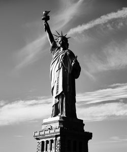 Low angle view of statue